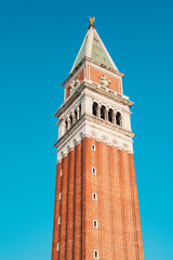 Vista del campanile di Piazza San Marco, Venezia, Veneto (Italia)