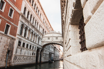 Dettaglio del Ponte dei Sospiri, Venezia, Veneto (Italia)