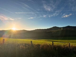 Sunrise Over the Mountains