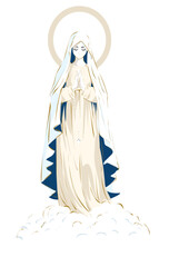 virgin mary and jesus