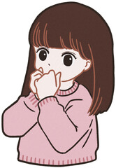놀라는 사람