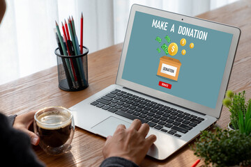 Online donation platform offer modish money sending system for people to transfer on the internet