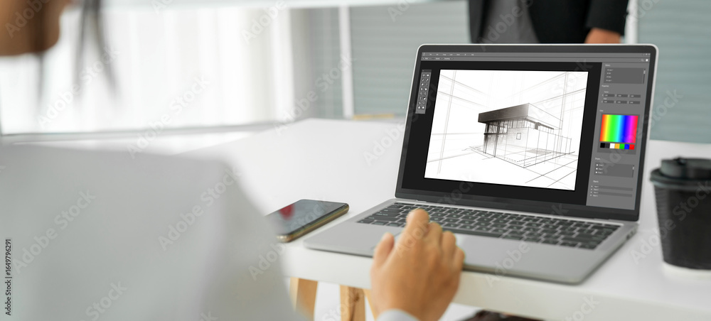 Aufkleber architectural design modish software application for architect business and professional designer