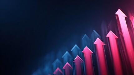 Ascending Arrows: A Visual Representation of Growth and Progress