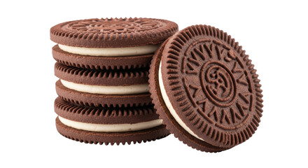 Isolated Chocolate cookies