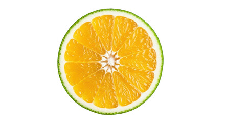 Isolated Half Cut Sweetie Orange