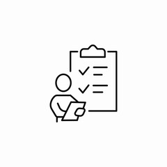 checking duty list icon sign vector
