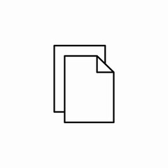document stack icon sign vector