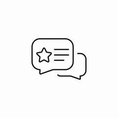 Fototapeta premium starred discussion icon sign vector