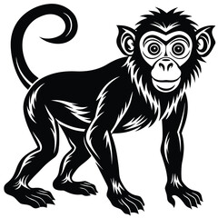 Obraz premium Monkey Silhouette