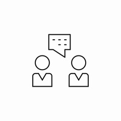 user chat conversation icon sign vector