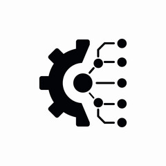 technology function icon sign vector