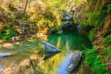 Piscine nel bosco di Niala a Ussassai, Sardegna