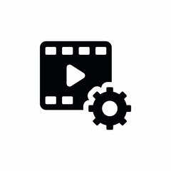 video settings icon sign vector