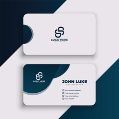 Clean style modern business card template