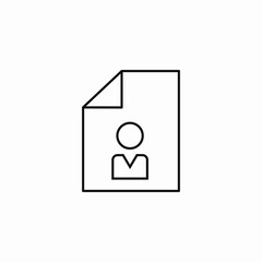 document person icon icon sign vector