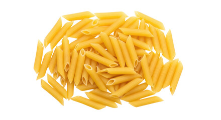 Isolated Yellow Penne Pasta