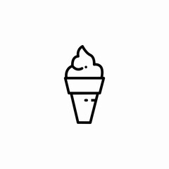 ice cream cone icon sign vector