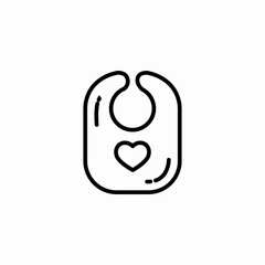 infant bib icon sign vector