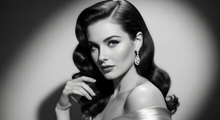 Classic Hollywood Film Noir Portrait © PitrTech
