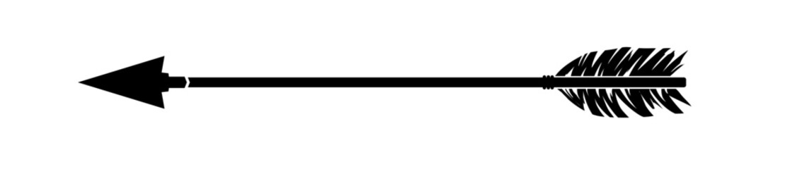 Arrow with fletching