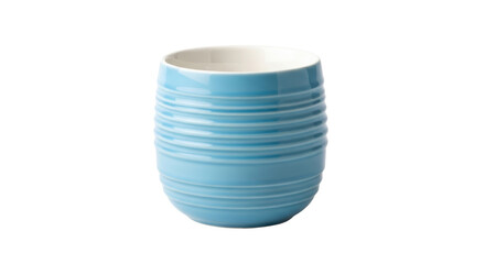 Isolated Blue Ceramic Cup