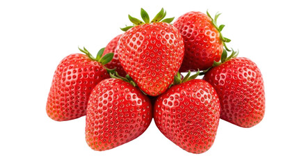 Isolated Strawberries