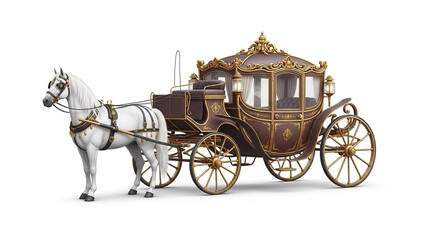 horse carriage in the park