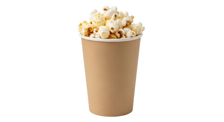 Isolated Cup of Popcorn
