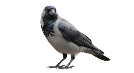 Isolated Hooded Crow