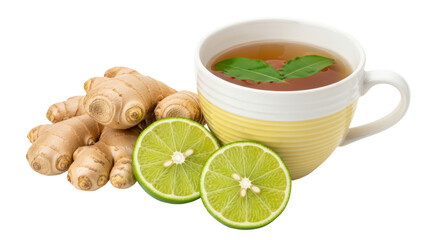 Isolated Ginger Tea