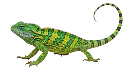Isolated Green Lizard