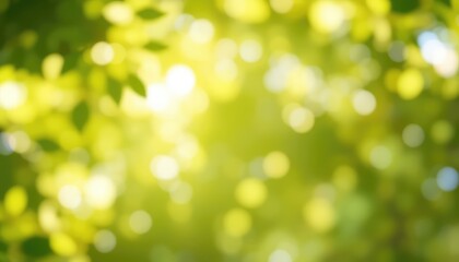 Fototapeta premium Abstract view of soft, warm light filtering through tree canopy creating a gentle, inviting, natural background