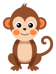 Obraz premium PNG A monkey wildlife cartoon mammal.