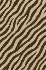 Elegant Animal Print Zebra Print Pattern Fashion Safari Textile Stripes Striped African Wildlife Design in Vector
