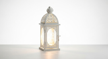 arabic lamp isolated on white background