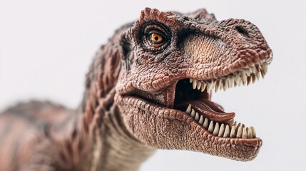 Tyrannosaurus Rex Portrait Close-Up Detail, Studio Background