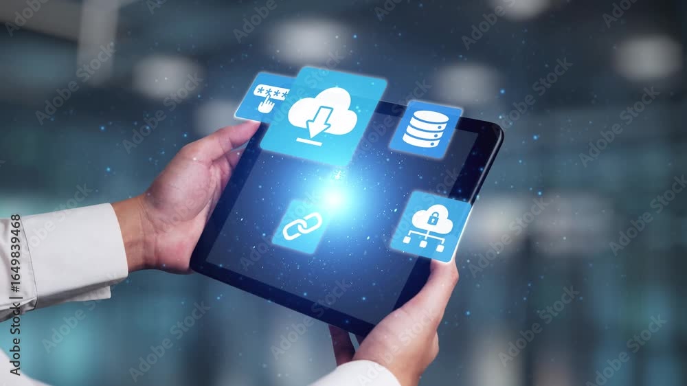 Poster cloud computing, cloud strategy, and cloud technology transforming digital infrastructure with scala