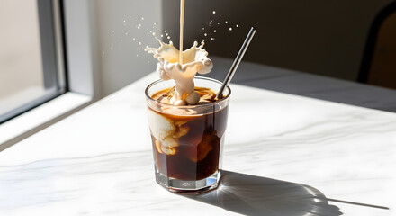 Modern Iced Coffee Splash