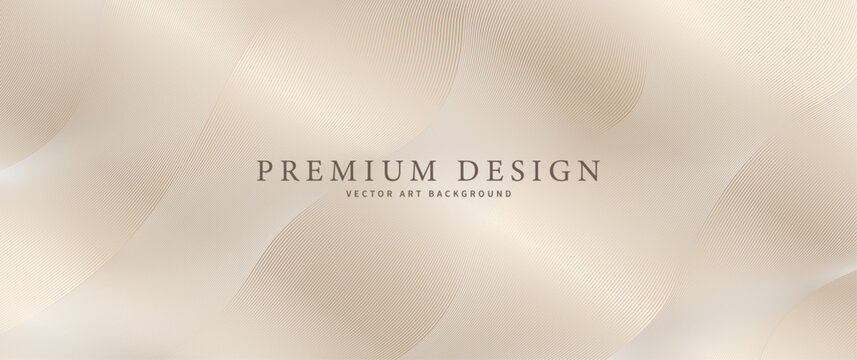 Elegant background design with gold line pattern. Premium abstract vector illustration for invitation, flyer, cover design, luxe invite, business banner, prestigious voucher.