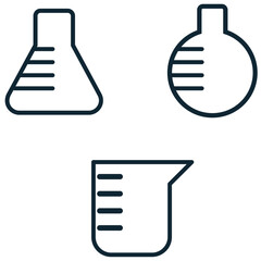 Chemical bottle icon vector. Perfect for representing lab work, chemical substances, and scientific experiments. Use in science, medicine, and industrial projects with a simple, flat design.