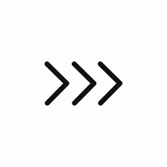 fast forward icon sign vector