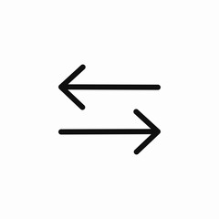 horizontal switch icon sign vector