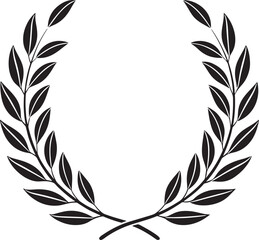 Obraz premium Elegant Laurel Wreath Symbol of Success and Honor