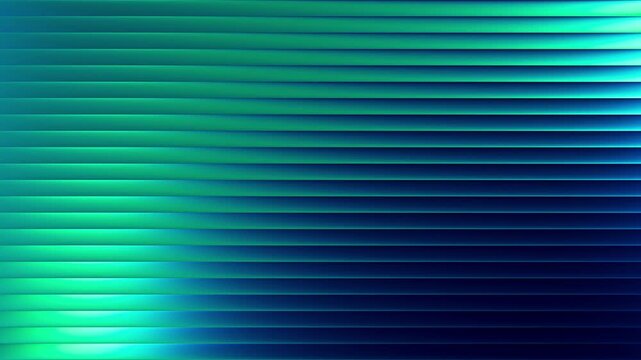 Futuristic neon waves of blue green gradient flow in endless dance of light and motion with fractal glass glowing effect.  Bold dynamic design blending smooth tones and radiant colors. Seamless loop
