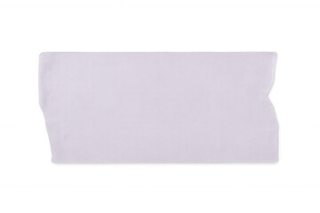 Horizontal blank white torn piece of paper providing ample copy space, set against a transparent background for versatile design use