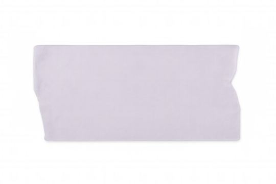 Horizontal blank white torn piece of paper providing ample copy space, set against a transparent background for versatile design use