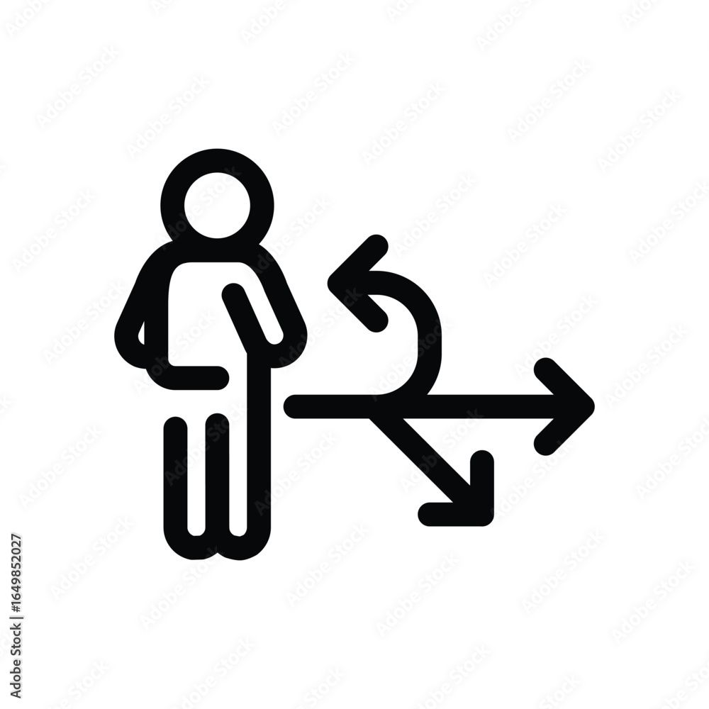 Poster purpose outline icon vector design good for web or mobile app