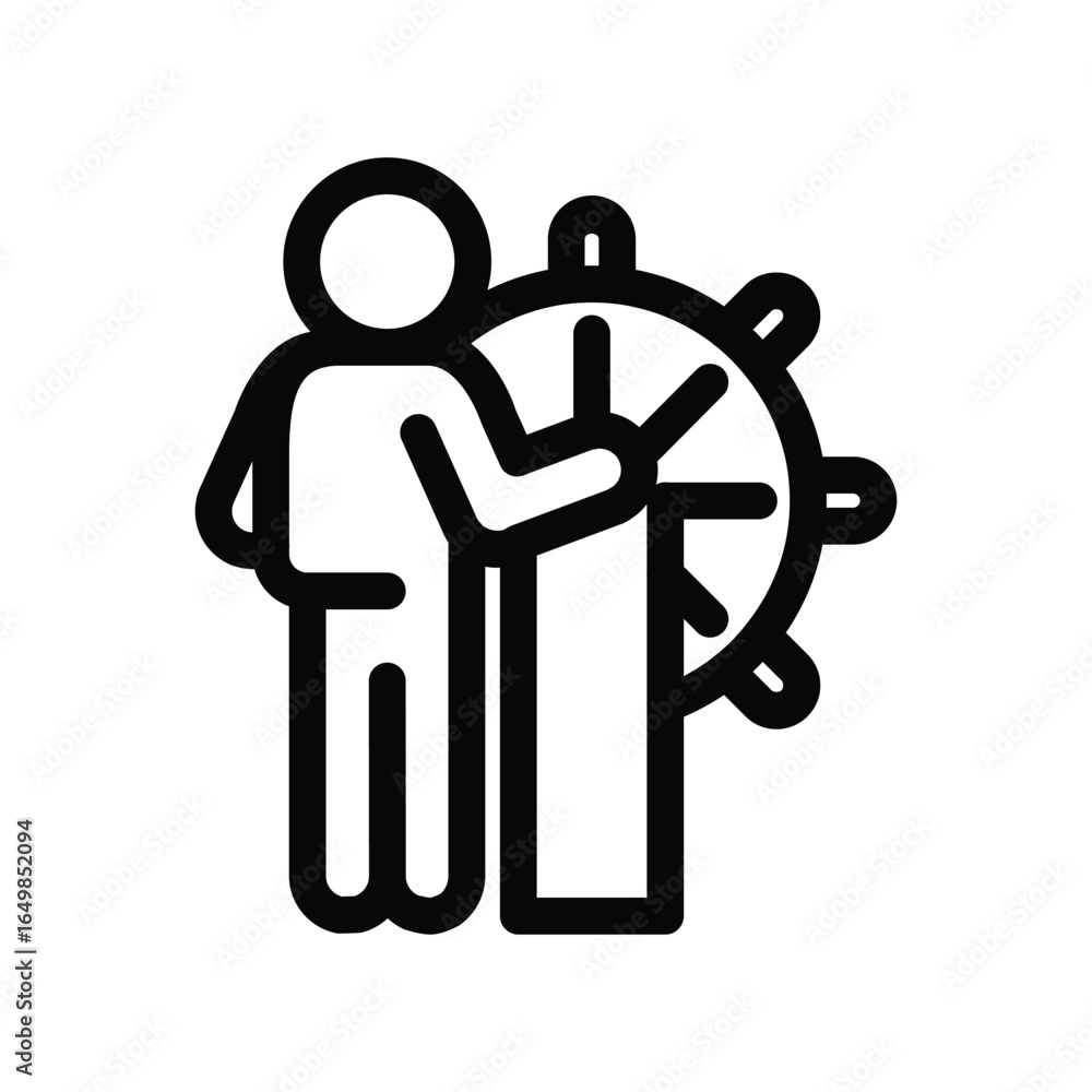 Aufkleber lead outline icon vector design good for web or mobile app