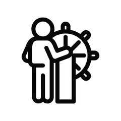 lead outline icon vector design good for web or mobile app